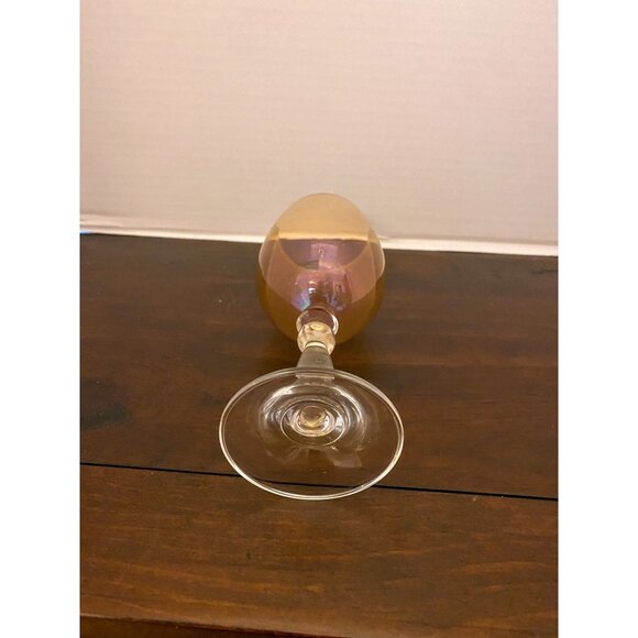 Amber Colored 8"H Wine Goblets (Qty. 4) - Picture 3 of 5
